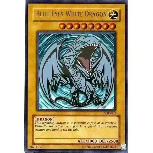 Yu-Gi-Oh! Blue Eyes White Dragon Enamel Pin - Picture 1 of 5